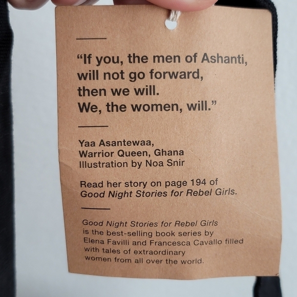 NEW Goodnight Stories for Rebel Girls Yaa Asantewaa Warrior Queen Ghana Tote Bag - Picture 6 of 6